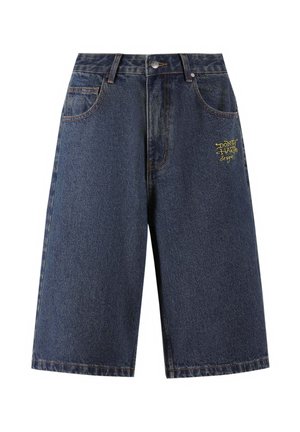 Ed Hardy TIGER KING DIAMANTE  - Denim shorts - indigo
