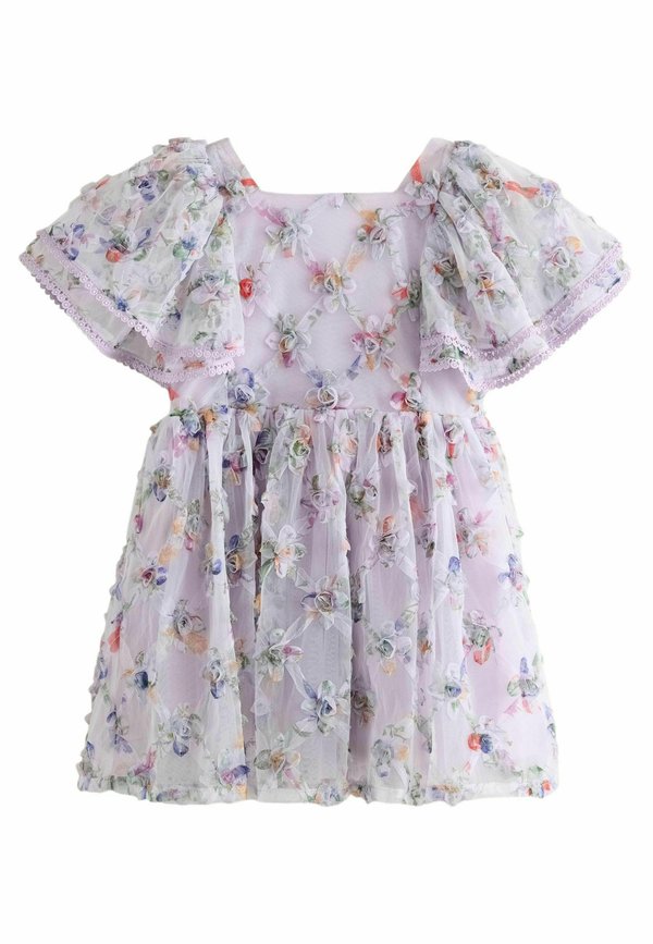 REGULAR FIT - TEXTURED FLORAL PRINT - Freizeitkleid - purple