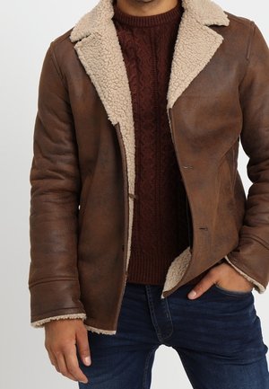 Kunstlederjacke - brown