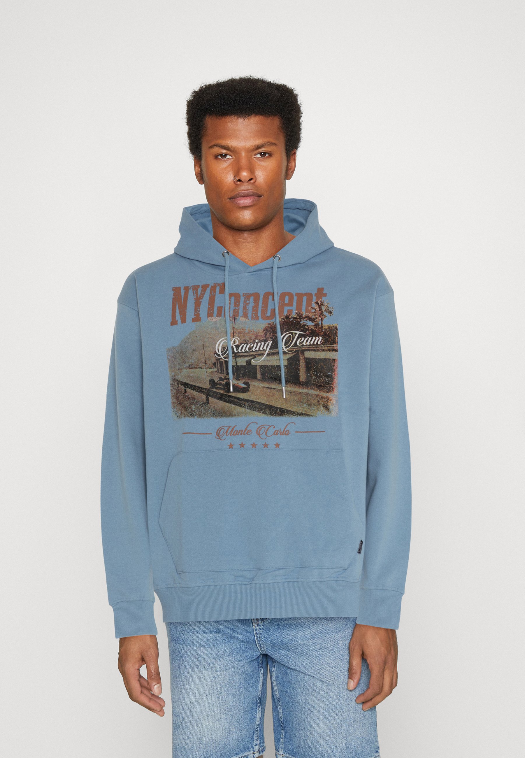 NY CONCEPT MONTE CARLO HOOD UNISEX - Sweatshirt - dusk blue/dark blue -  Zalando.ie