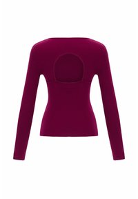 adL BACKLESS LONG SLEEVE - Maglione - damson