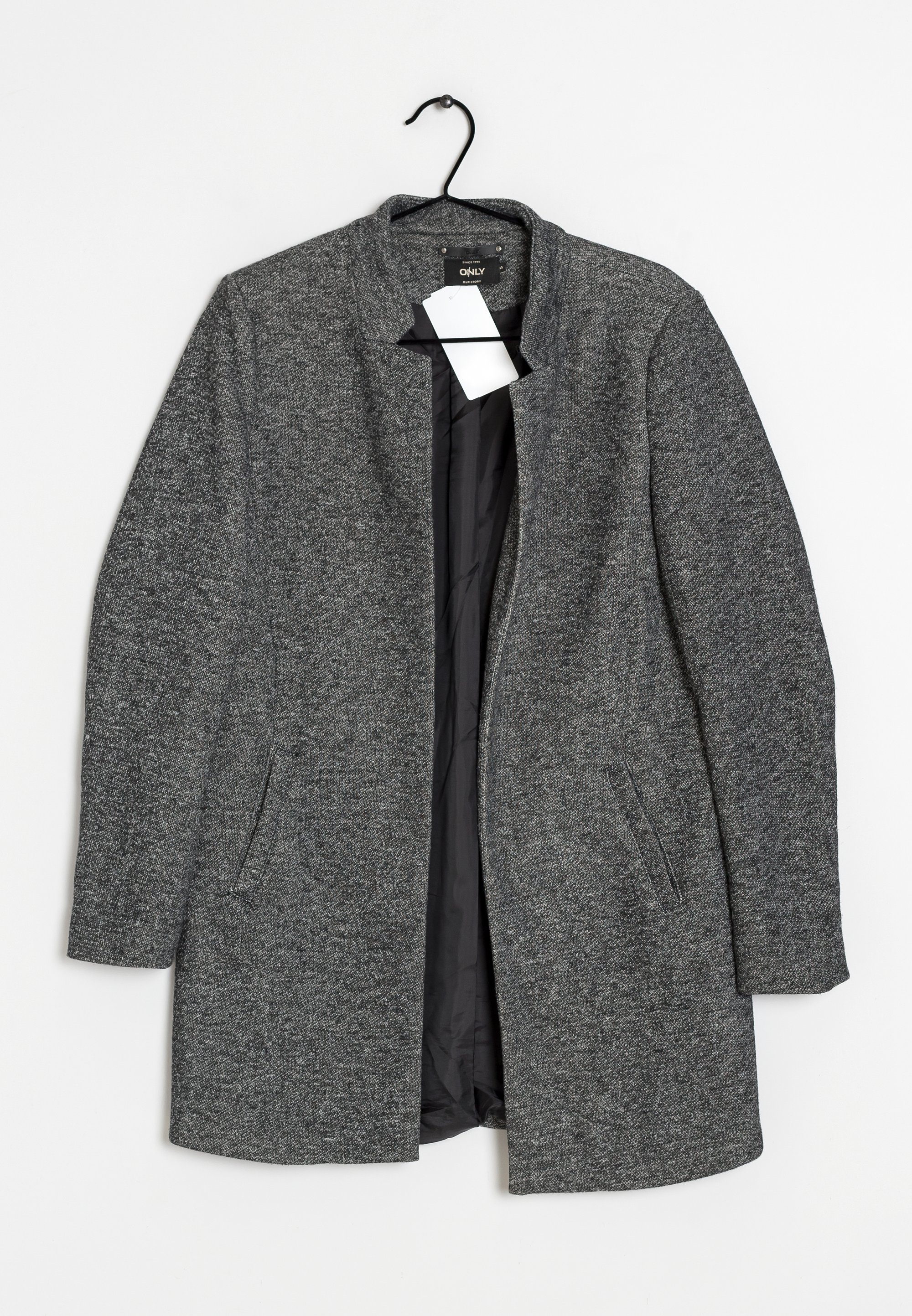 ONLY Abrigo corto grey/gris (Segunda mano)