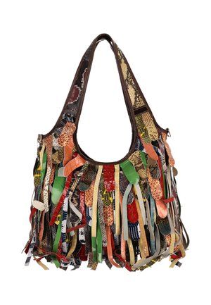 SHOULDER - Handtasche - black multicolor