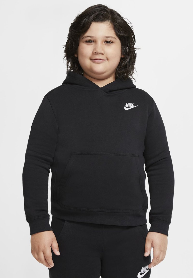 Nike Sportswear HOODIE CLUB UNISEX Luvtröja black/(white)/svart