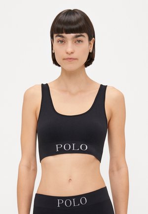 SCOOP NECK - Hosszított melltartó - onyx