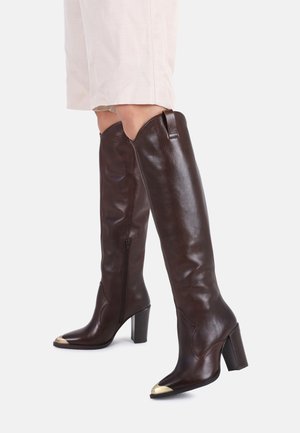NEW AMERICANA - Cowboy/Biker boots - coffee bean
