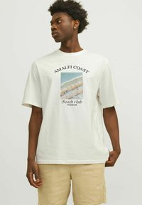 Jack & Jones PREMIUM - RUNDHALS - T-Shirt print - egret Thumbnail-Bild 1