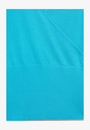 PULL&BEAR, SURPLICE NECKLINE - JUMPER - Maglione - turquoise