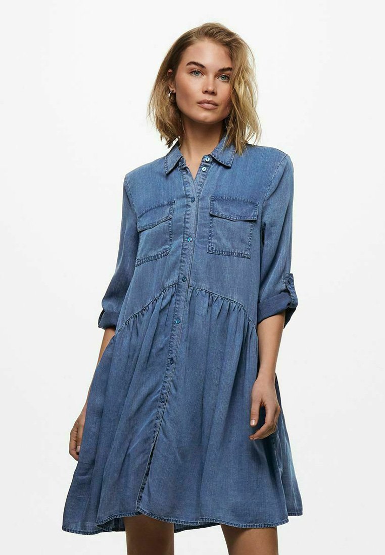 ONLY Vestito di jeans - medium blue denim/blu - Zalando.it
