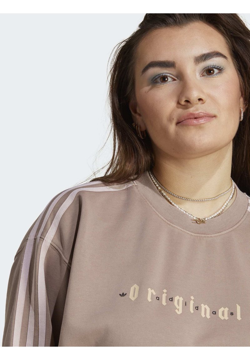 adidas lurex tape sweatshirt