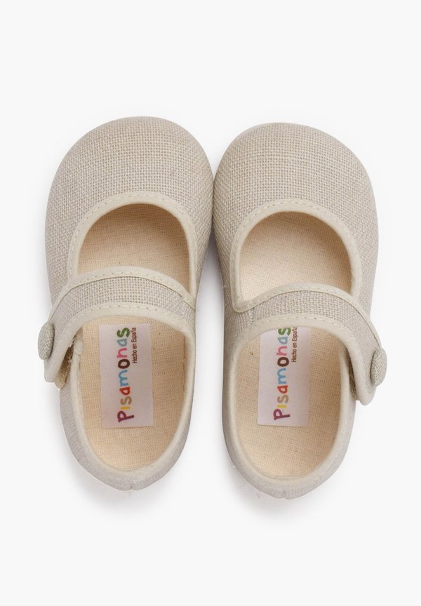 MERCEDITAS ADORNO BOTÓN – Lauflernschuh – crudo