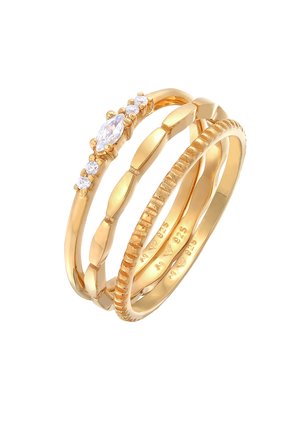 Elli 3 PACK MARQUISE STAPEL - Ring - gold-coloured