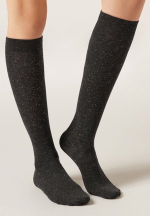 Calzedonia GLITTER - Calzettoni - black