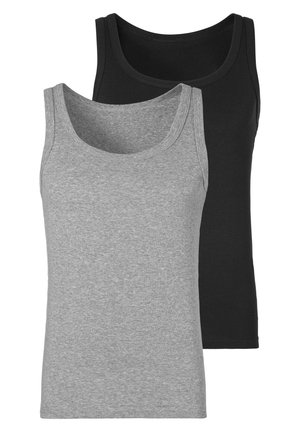 2 PACK - Unterhemd/-shirt - grau meliert/schwarz
