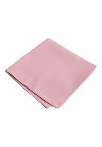 Rózsaszín szövet szalvéta, hajtogatott, finom textúrájú mintával. Téglalap alakú, sima tapintású, rendezett széllel. Étkezéshez alkalmas.