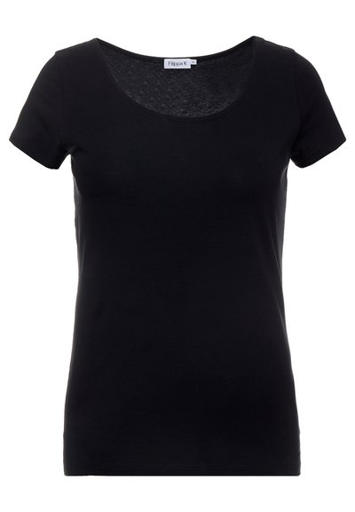 Filippa K SCOOP NECK TOP - T-shirts - black