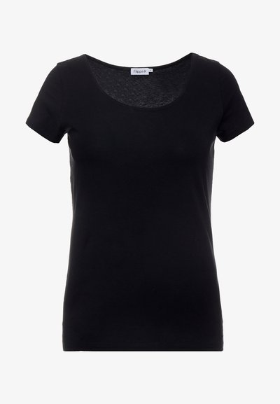 Filippa K SCOOP NECK TOP - T-shirts - black