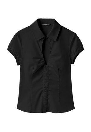 Stradivarius, CUT-OUT SHORT SLEEVE SHIRT - Blouse - black