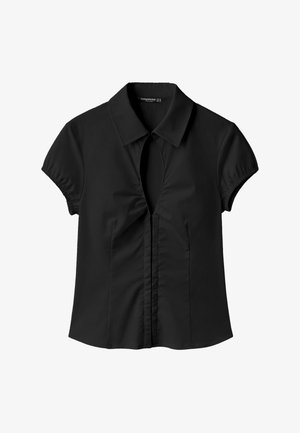 Stradivarius, CUT-OUT SHORT SLEEVE SHIRT - Blouse - black