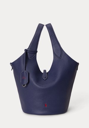 Polo Ralph Lauren, POLO PLAY LEATHER TOTE - Чанта за пазаруване - dark blue