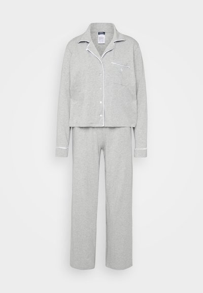Polo Ralph Lauren LONG SLEEVE PJ - Conjunto de pijama - heather grey