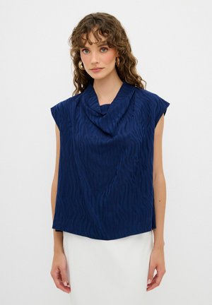 Blouse - navy blue