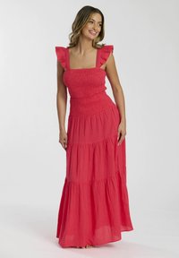 South Beach SHIRRED WAIST - Maxikjol - hot pink