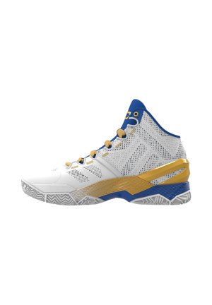 CURRY 2 - Chaussures de running sur route - blanc team/royal doré métallique