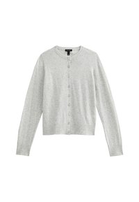 CREW NECK - Cardigan - pale grey