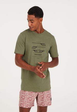 Protest RIMBLE - T-shirt con stampa - artichoke green