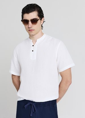 Calliope BOTTONCINI GOFFRATO - T-shirt basic - bianco ottico