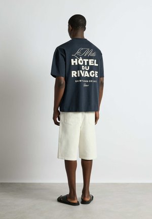 Burocs, OVERSIZE T-SHIRT LE MIDI - Print T-shirt - navy