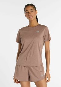 ATHLETICS - Sport T-shirt - earth shadow heather