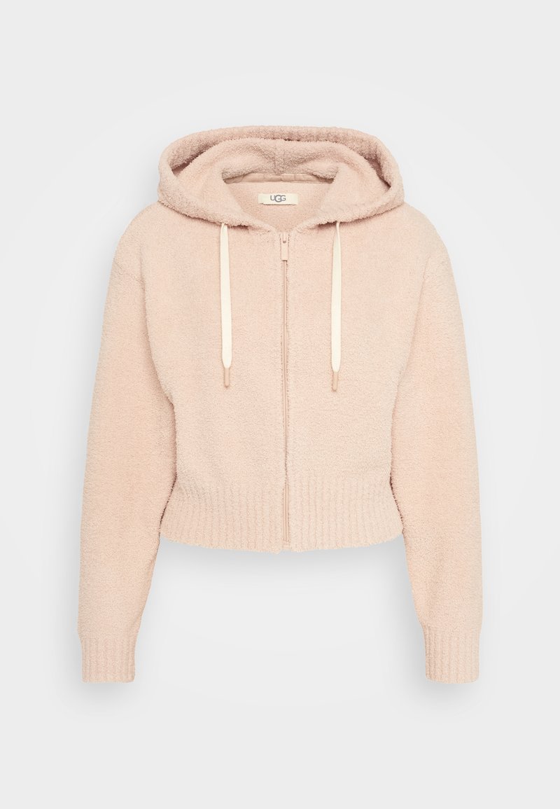 UGG HANA ZIP HOODIE - Cardigan - rose tea/off-white - Zalando.co.uk