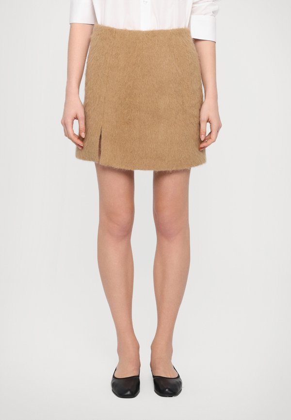 Mini skirt - dark beige