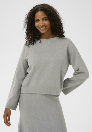 KAMALINA KNIT PULLOVER NO - Pulóver - grey melange