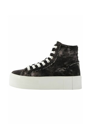 STUDDED - Korkeavartiset tennarit - dark grey