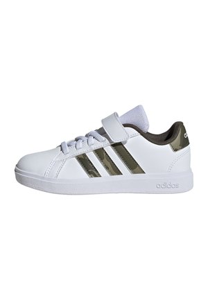 GRAND  - Sneakers basse - cloud white   olive strata   shadow olive
