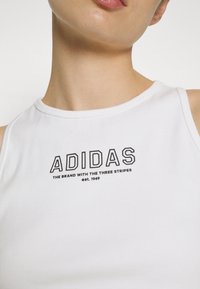 adidas Sportswear CROP - Μπλούζα - white