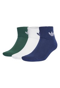 Unselected, white/collegiate green/dark blue