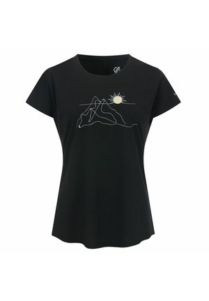 Dare 2B, DARE 2B SERENITY SHORT SLEEVE GRAPHIC ACTIVE T-SHIRT T-SHIRTS - Sports T-shirt - black