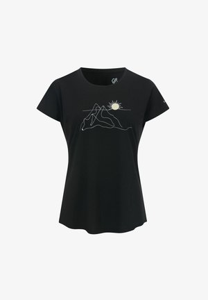 Dare 2B, DARE 2B SERENITY SHORT SLEEVE GRAPHIC ACTIVE T-SHIRT T-SHIRTS - Sports T-shirt - black
