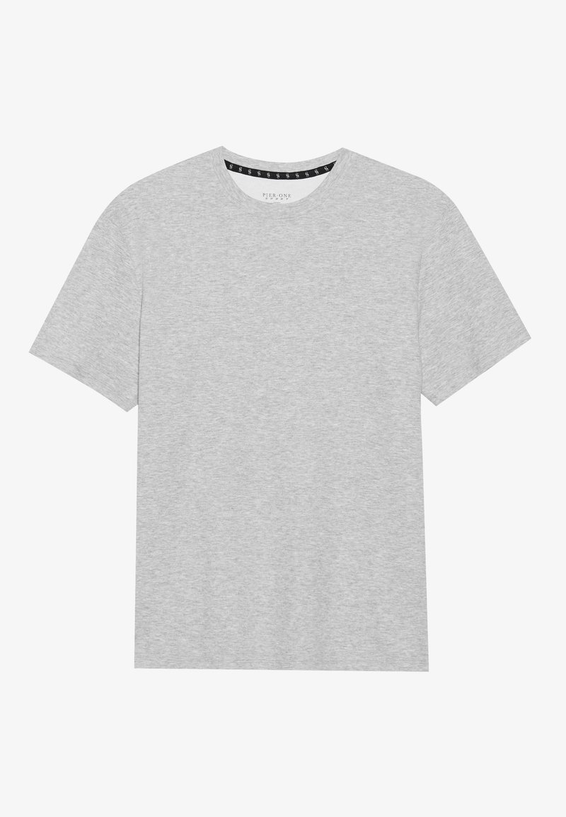 Pier One Sport T-shirt basic lichtgrijs gemêleerd Pier One Sport T-shirt basic lichtgrijs gemêleerd