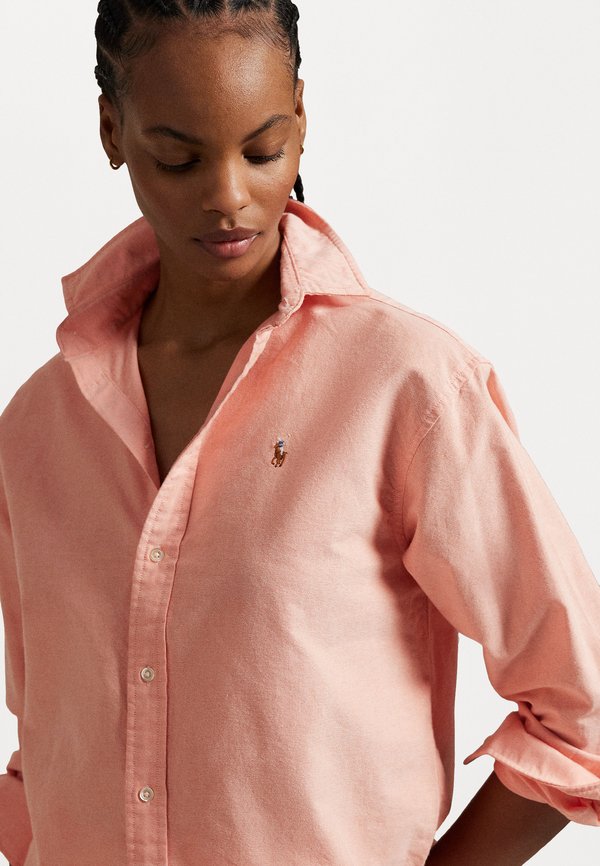 RELAXED FIT COTTON OXFORD SHIRT - Button-down blouse - peach tree2