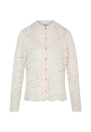Morgan, MORGAN MORGAN LACE HIGH NECK T-SHIRT - Hemdbluse - ivoire