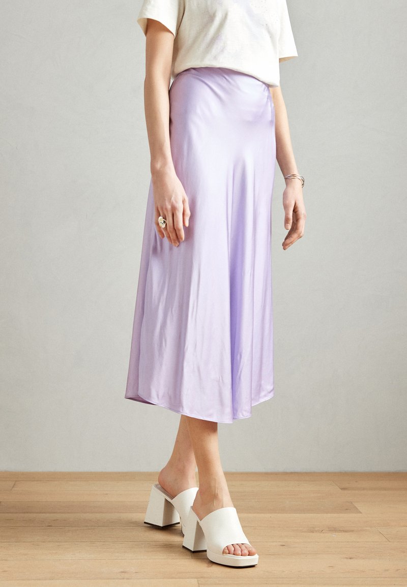 Esprit - SKIRT - A-linjekjol - lavender, Förstora