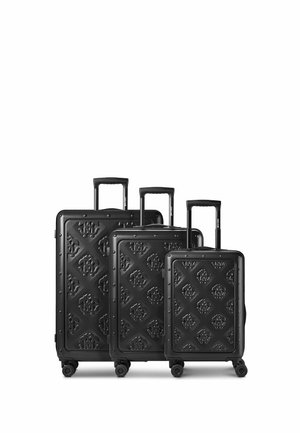 Roberto Cavalli, FLORENCE 4 ROLLEN KOFFERSET 3-TEILIG MIT DEHNFALTE UNISEX - Luggage set - black