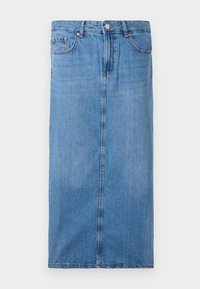 ONLLUMI MIDI BACK SLIT SKIRT  - Denim skirt - medium blue denim