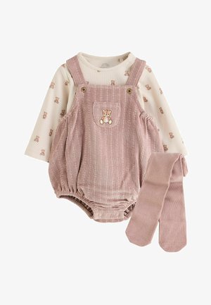 Next, BABY LONG SLEEVE BODYSUIT, ROMPER AND TIGHTS 3 PIECE SET - Body - pink bear cord