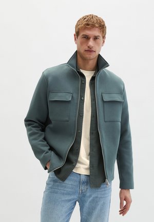 HOCHWERTIGEM -INTERLOCK - Felpa con zip - skipping stone